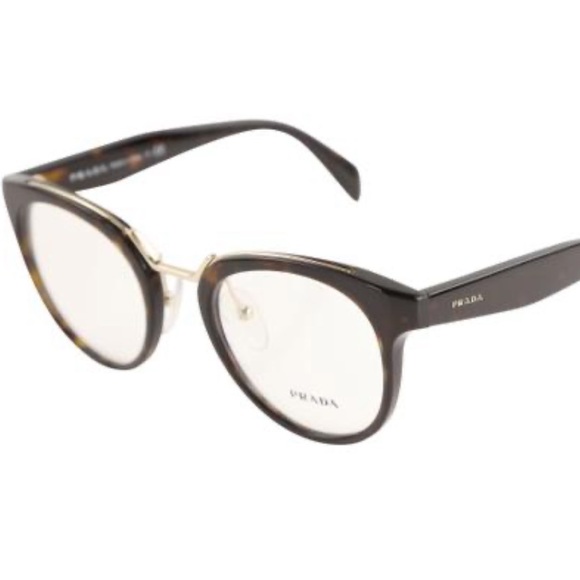 Prada Accessories - Prada Brown Vpr 03u Eyeglasses